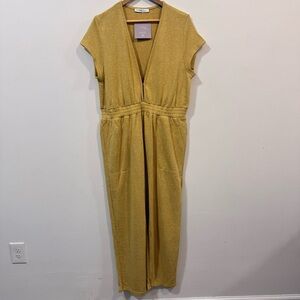 Vada Winter Maverick The Collection Mustard Yellow Jumpsuit Size 1X